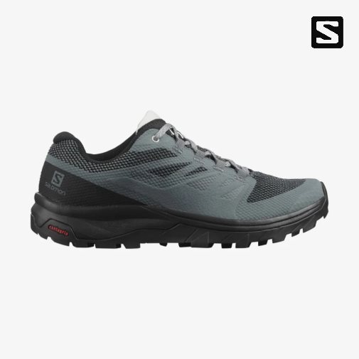 Black / Dark Grey Salomon Outline GTX Women's Hiking Shoes | IE ED8492